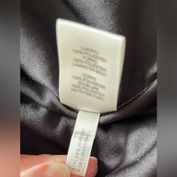 Eliza J. Black 💗 Velvet & Pink Sequin Sleeveless Gown Formal Maxi Dress Sz 6 - Picture 13 of 14